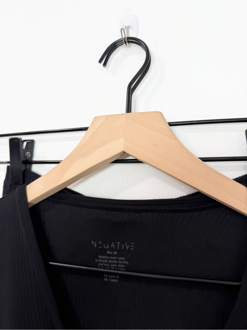 Negative Underwear Whipped Henley Pajama Set in Black Top and Bottom XS - Picture 5 of 10